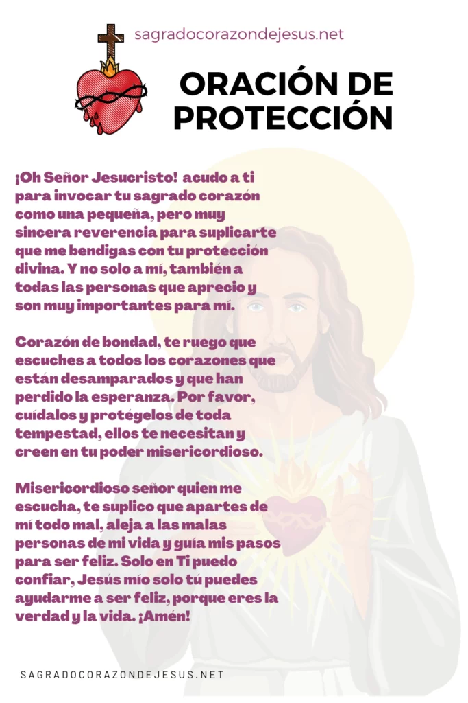 Oración de Protección al Sagrado Corazón Pide su presencia