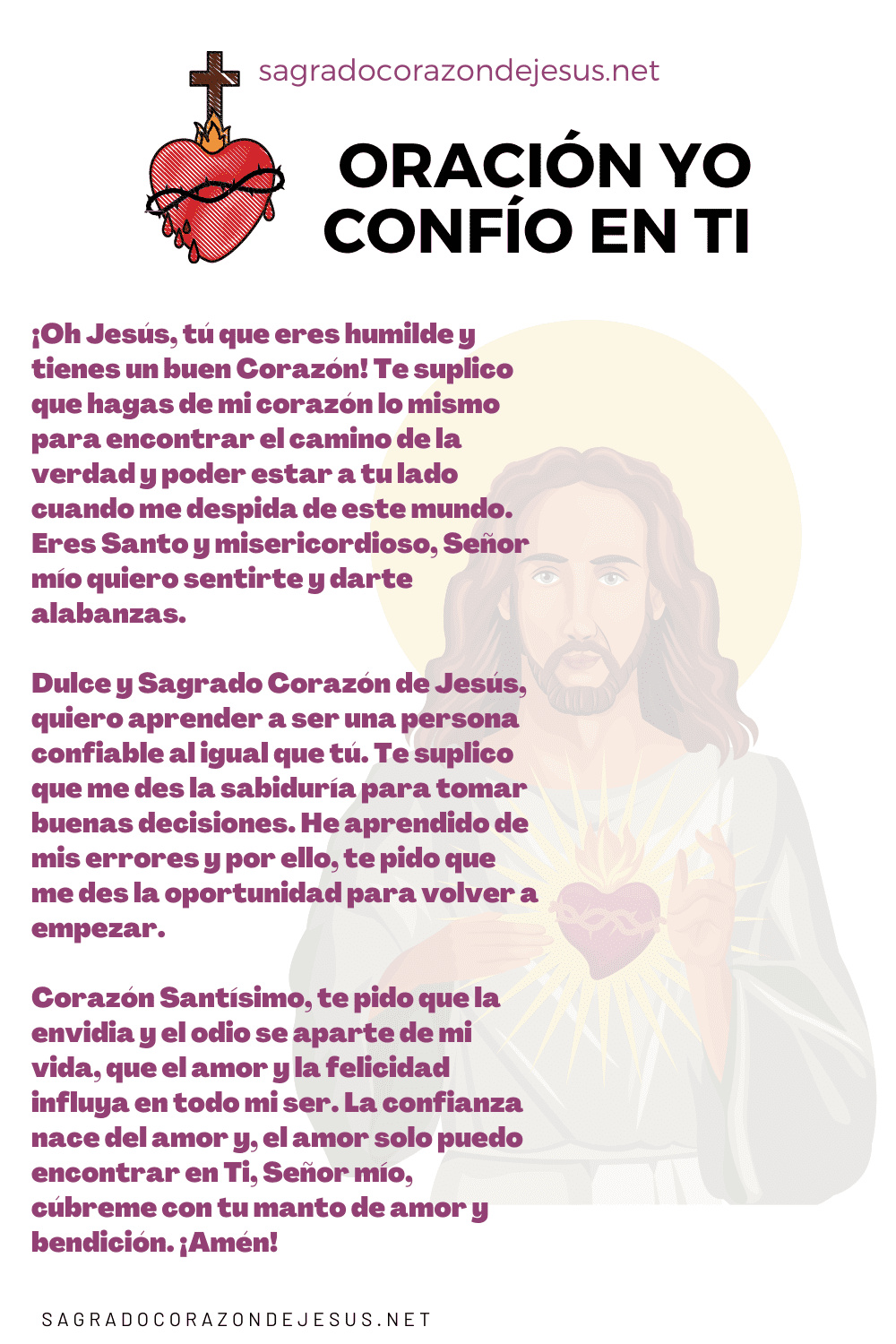 Oración Jesús Yo Confío En Ti Milagrosa Y Misericordiosa 6544